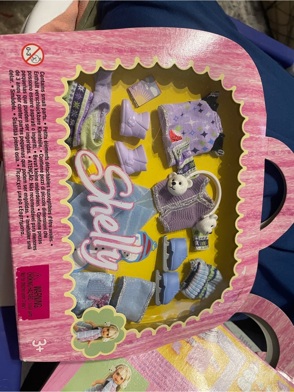 shelly doll by barbie purple winter outfit